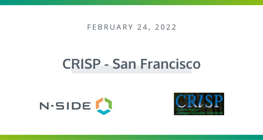 N-SIDE's Life Sciences team will be at CRISP - San Francisco: Join us!