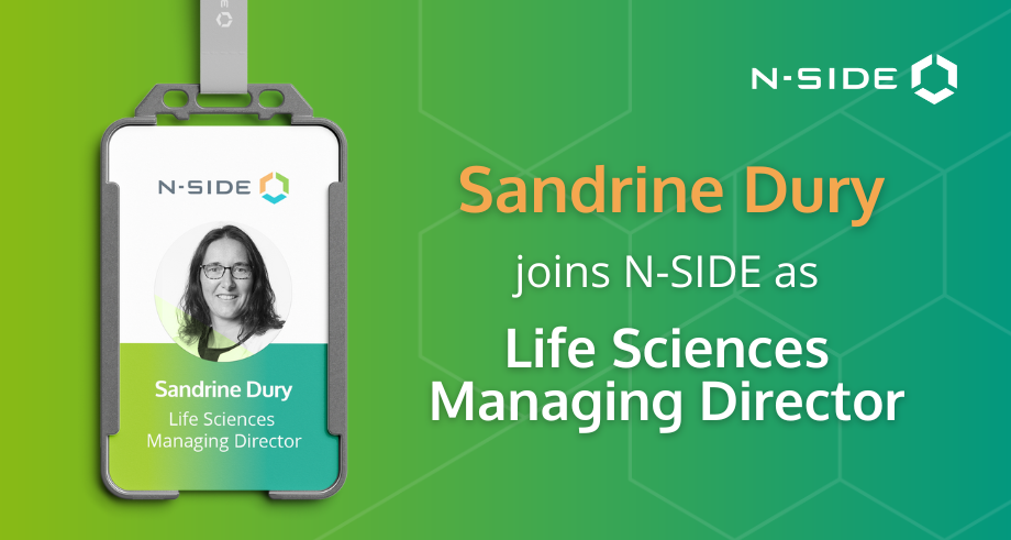 Image showing a picture of Sandrine Dury the new N-SIDE Life Sciences Managing Director
