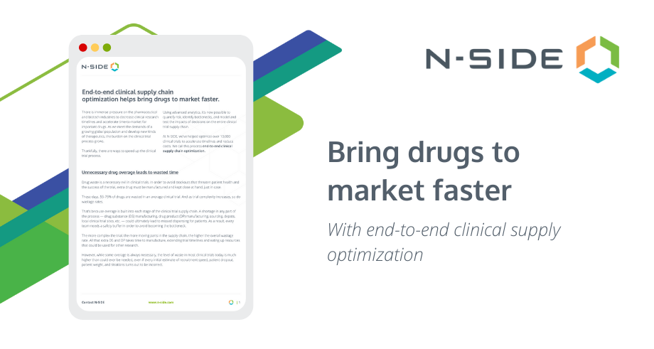 End-to-end clinical supply chain optimization helps bring drugs to market faster