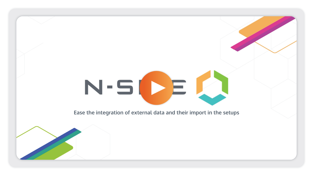 Ease the integration of external data and their import in the setups